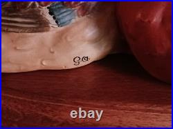 Vintage Handcarved Kestral signed 2004 by Roger A. Wilson well known WI carver