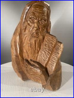 Vintage Handcrafted Wood Sculpture. Excellent condition 11 tall See pics