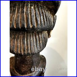 Vintage Hemba Singiti Female Ancestor Figure Congo African Wood Sculpture Art