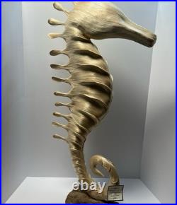 Vintage Hight Quality Hand Made Art Seahorse. Made By Finest Abaca Fibers