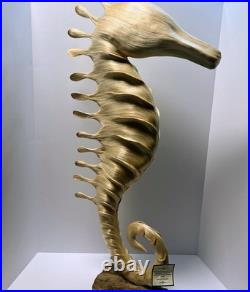 Vintage Hight Quality Hand Made Art Seahorse. Made By Finest Abaca Fibers