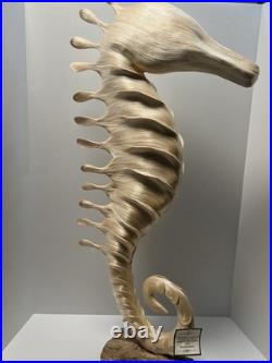 Vintage Hight Quality Hand Made Art Seahorse. Made By Finest Abaca Fibers