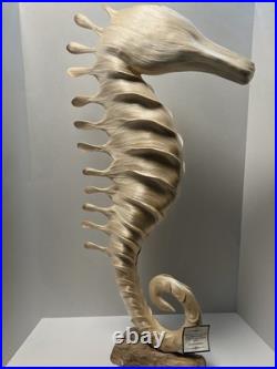 Vintage Hight Quality Hand Made Art Seahorse. Made By Finest Abaca Fibers
