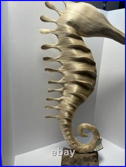 Vintage Hight Quality Hand Made Art Seahorse. Made By Finest Abaca Fibers
