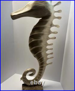 Vintage Hight Quality Hand Made Art Seahorse. Made By Finest Abaca Fibers