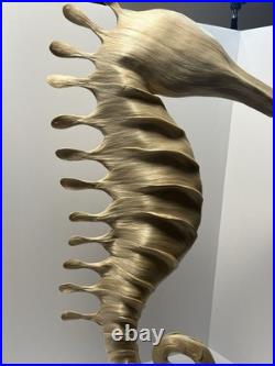 Vintage Hight Quality Hand Made Art Seahorse. Made By Finest Abaca Fibers