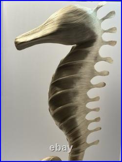 Vintage Hight Quality Hand Made Art Seahorse. Made By Finest Abaca Fibers