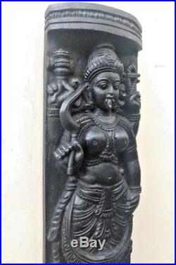 Vintage Hindu Durga Kali Devi Temple Wall Panel panel sculpture Statue Home Deco