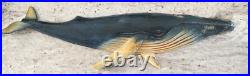 Vintage Humpback Whale Wood Carving 1991 Signed F. Slimak & R. Kern 19 Handmade