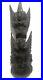 Vintage Indian Totem Pole Hand Carved Primitive Wood Sculpture 8 High Detailed