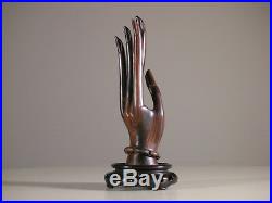 Vintage Indonesia Mas Bali Wood Carving Small Female Left Hand by IB TILEM 6