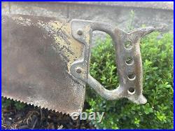 Vintage Industrial Jagged Saw Sculpture Modern Art Metal Clamp Base OOAK