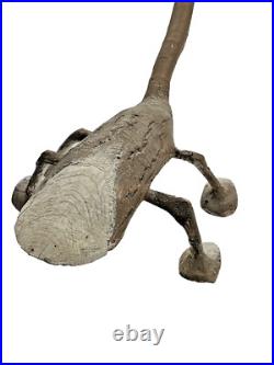 Vintage Isaac Smith PRAYING MANTIS Carved Wood Animal Sculpture