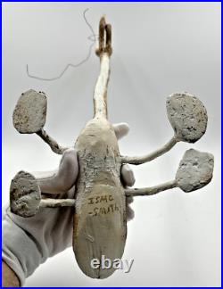 Vintage Isaac Smith PRAYING MANTIS Carved Wood Animal Sculpture