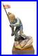 Vintage Italian ANRI Maple Wood Sculpture Downhill Olympic Alpine Skier