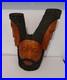 Vintage Jamaican Hand Carved Wood Candle Holder Sculpture By George-15 X 12.5