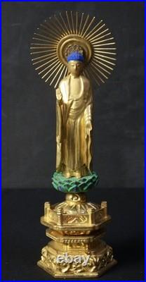 Vintage Japan wood sculpture Butsuzo shrine 1980 hand craft