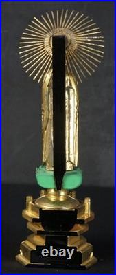 Vintage Japan wood sculpture Butsuzo shrine 1980 hand craft
