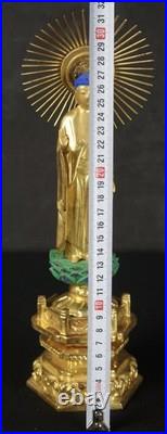 Vintage Japan wood sculpture Butsuzo shrine 1980 hand craft