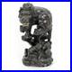 Vintage Japanese Large Carved Wood Sculpture Okimono Lion with Cubs 20th C