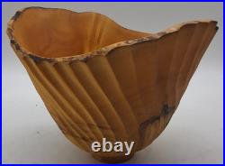 Vintage Jeff Arndt Alaska Cottonwood Burl Bowl Signed 1995 Sculptural Live Edge