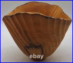 Vintage Jeff Arndt Alaska Cottonwood Burl Bowl Signed 1995 Sculptural Live Edge