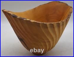 Vintage Jeff Arndt Alaska Cottonwood Burl Bowl Signed 1995 Sculptural Live Edge