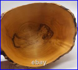 Vintage Jeff Arndt Alaska Cottonwood Burl Bowl Signed 1995 Sculptural Live Edge