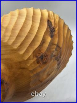 Vintage Jeff Arndt Alaska Cottonwood Burl Bowl Signed 1995 Sculptural Live Edge
