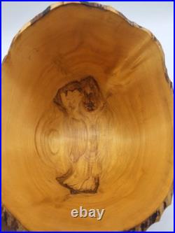 Vintage Jeff Arndt Alaska Cottonwood Burl Bowl Signed 1995 Sculptural Live Edge
