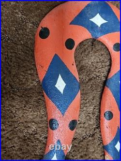 Vintage Jim Jimbo DAVILA wood Snake Carving Folk Art