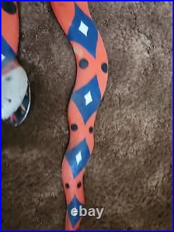 Vintage Jim Jimbo DAVILA wood Snake Carving Folk Art