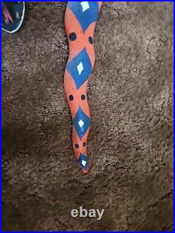 Vintage Jim Jimbo DAVILA wood Snake Carving Folk Art