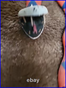 Vintage Jim Jimbo DAVILA wood Snake Carving Folk Art