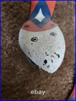 Vintage Jim Jimbo DAVILA wood Snake Carving Folk Art