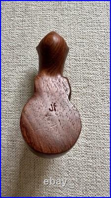 Vintage John Fox Martha Cat Sculpture Hand-Carved Wood Modernist Figurine UK