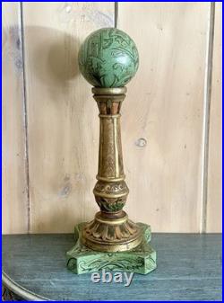 Vintage John Richard's Carved Wood Marble Style Sculpture 21x7.5