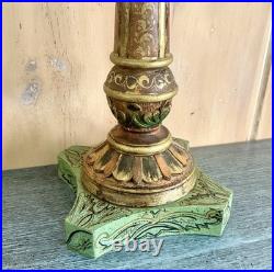 Vintage John Richard's Carved Wood Marble Style Sculpture 21x7.5