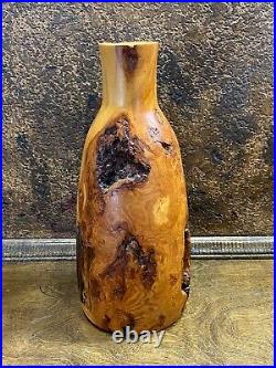 Vintage Jon Wiedebind (signed) California Burl Wood Sculpture Mid Century Vase