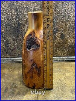 Vintage Jon Wiedebind (signed) California Burl Wood Sculpture Mid Century Vase