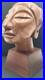 Vintage Jose J Pinal Wood Art Carving Bust of Woman Mexican Modernist Sculpture