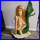 Vintage Jumbo Handcarved Handpainted Mermaid Solid Wood 2001 Signed & Dated