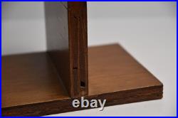 Vintage Jumping Wire Horse Sculpture Equestrian Art Wood Base Ranch Rodeo Farm