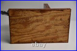 Vintage Jumping Wire Horse Sculpture Equestrian Art Wood Base Ranch Rodeo Farm