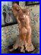 Vintage LARGE Hand Carved Wood Nude Female Form Sculpture 23 Tall Solid Piece
