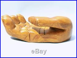 Vintage Large Buddha's Hand wood sculpture Wood- Rosewood