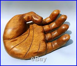 Vintage Large Buddha's Hand wood sculpture Wood- Rosewood