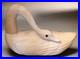 Vintage Large Carved Wood SWAN Statue Modern Scandi Style Sculpture