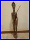 Vintage Large Don Quixote Wood Carved Sculpture MCM