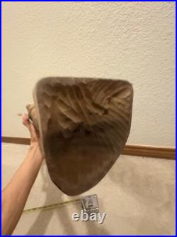 Vintage Large Don Quixote Wood Carved Sculpture MCM